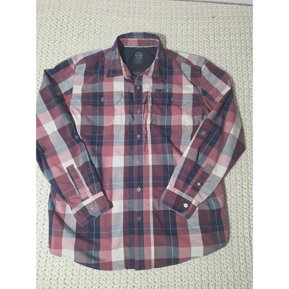 Wrangler Other - Wrangler ATG Shirt Mens XL Red Plaid Excellent All Terrain Gear Button Down